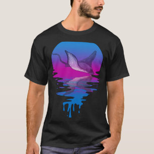 Vintage Retro Sunset Stingray T-Shirt