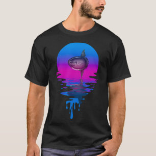 Vintage Retro Sunset Sunfish  T-Shirt