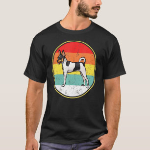 Vintage Retro Sunset Toy Fox Terrier Dog T-Shirt