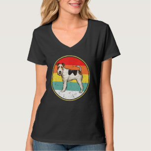 Vintage Retro Sunset Wire Fox Terrier Dog T-Shirt