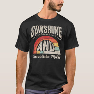 Vintage Retro Sunshine And Chocolate Milk Summer T-Shirt