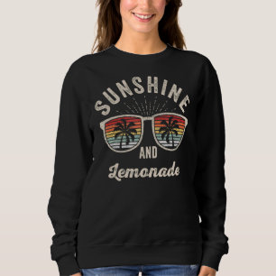 Vintage Retro Sunshine And Lemonade Summer Sweatshirt