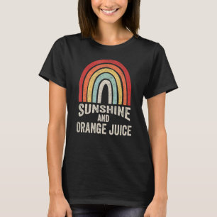 Vintage Retro Sunshine And Orange Juice Summer 4 T-Shirt