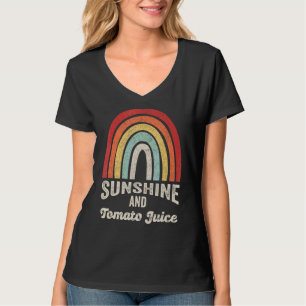 Vintage Retro Sunshine And Tomato Juice Summer T-Shirt