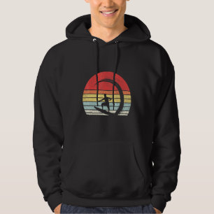 Vintage Retro Surfer Wave Surfing Surf Beach Hoodie