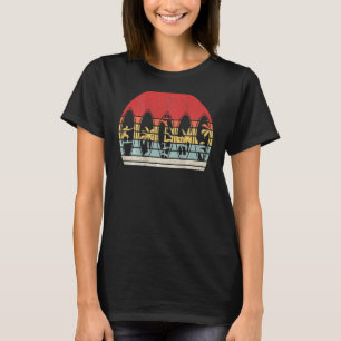 Vintage Retro Surfing Surfboard Surfer  Summer T-Shirt
