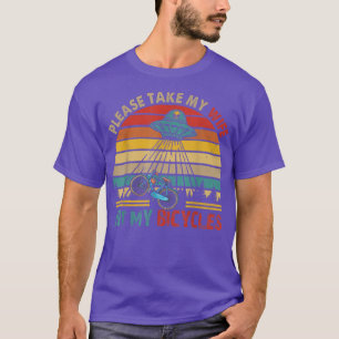 Vintage Retro Taking My Wife Not My Bicycle Funny T-Shirt