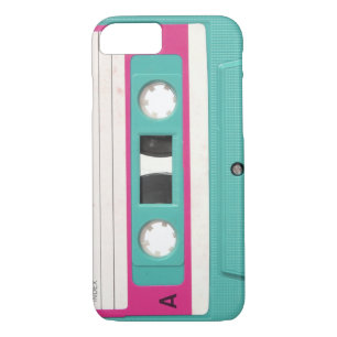 Vintage Retro Teal Audio Cassette Tape iPhone 8/7 Case
