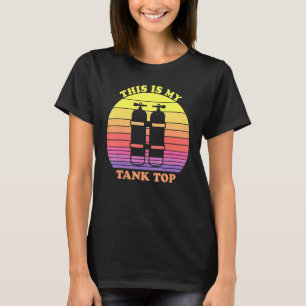 Vintage Retro This Is My Tank Top Scuba Diving Div