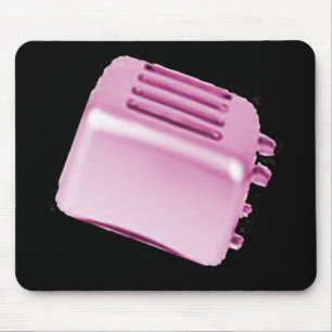 Vintage Retro Toaster Design - Pink Mouse Mat