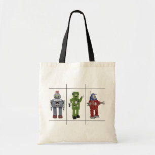 Vintage Retro Toy Robot Tote Bag