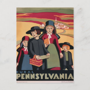 Vintage retro travel postcard Pennsylvania USA