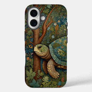 Vintage retro turtle bohemian boho woodland iPhone 16 case