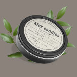 Vintage Retro Typography Candle Product Label<br><div class="desc">Minimalist,  vintage typography design for personalized product labels. Select the '' Edit using Design Tool'' to customize it further.
*recommended edit using computer</div>
