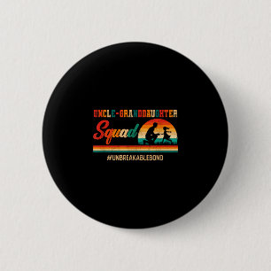 Vintage retro uncle granddaguhter squad father's 6 cm round badge
