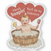 Vintage Retro Valentine Soap Baby Theme