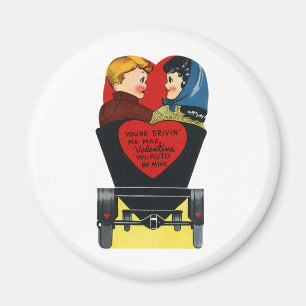 Vintage Retro Valentine's Day, Love and Romance Magnet