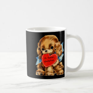 Vintage Retro Valentines Day Puppy Dog Valentine F Coffee Mug