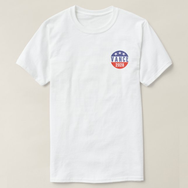 Vintage Retro Vance 2028 for President Election  T-Shirt (Design Front)