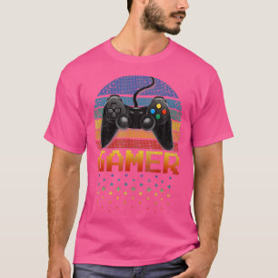 Vintage Retro Video Game Player Boys ns Men Gifts T-Shirt