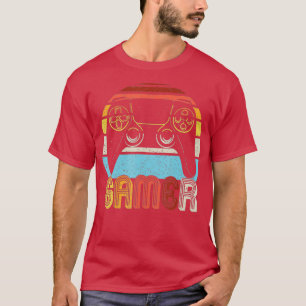 Vintage Retro Video Game Player Boys ns Men T-Shirt