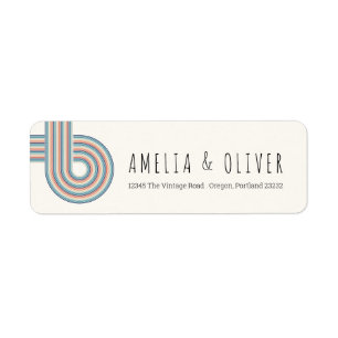 Vintage Retro   Vintage Return Address Label