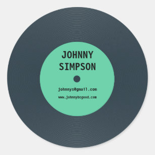 Vinyl Record Stickers & Labels | Zazzle UK