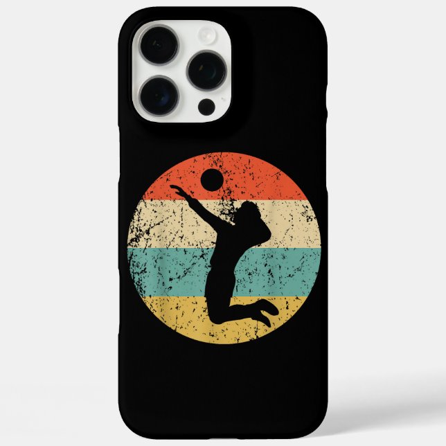 Vintage Retro Volleyball Player Case-Mate iPhone Case (Back)