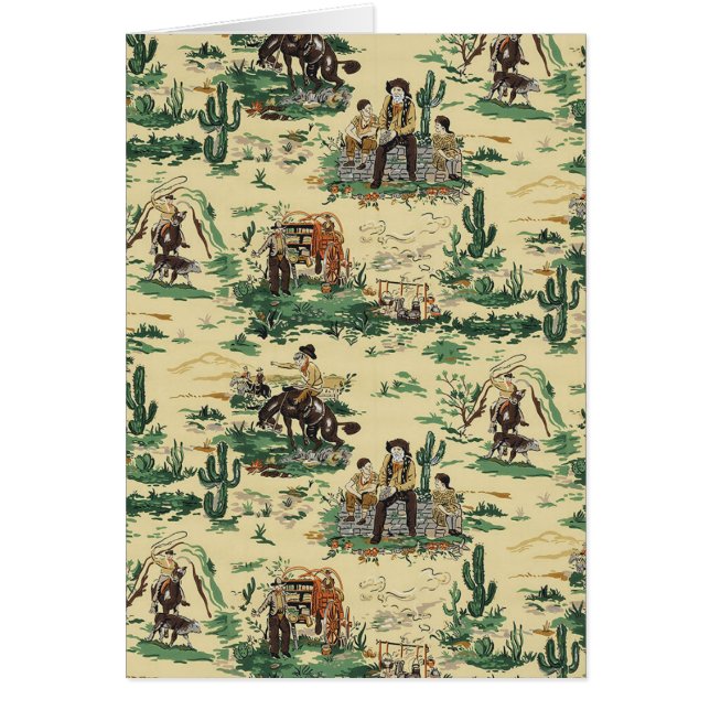 Vintage Cowboy Fabric Wallpaper and Home Decor  Spoonflower