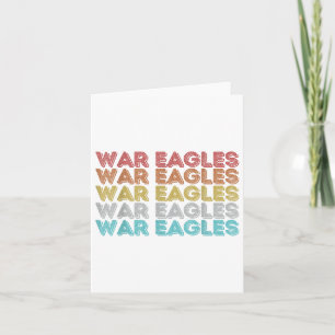 Vintage Retro War Eagles Card