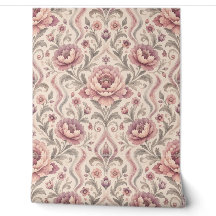 Vintage Retro Watercolor Peony Floral Seamless