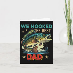 Vintage Retro We Hooked The Best Dad Father's Day Card
