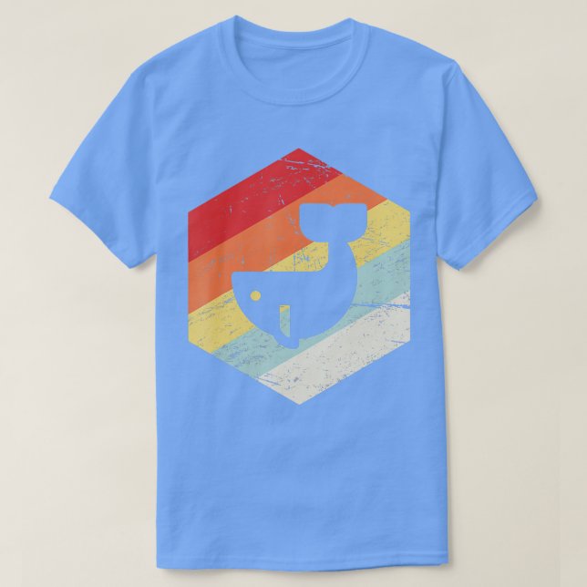 Vintage Retro Whale   1  T-Shirt (Design Front)