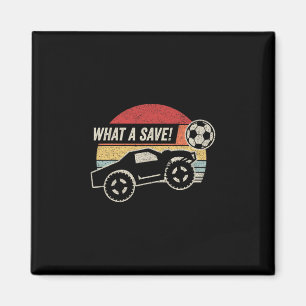 Vintage Retro What A Save! Rocket Rc Soccer Car Ga Magnet