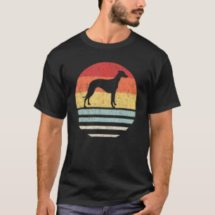 Vintage Retro Whippet Dog Mum Dad  Cute Dog Lover  T-Shirt