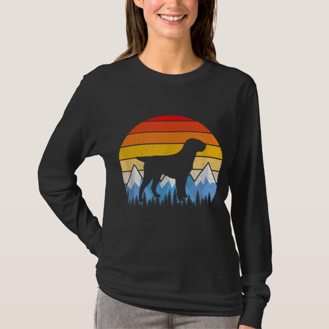 Vintage Retro Wirehaired Pointing Griffon T-Shirt (Front)