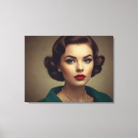 Vintage retro woman