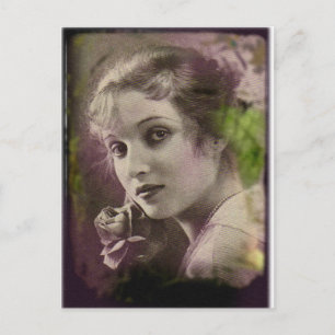 Vintage Retro Women 20s Hollywood Alice Joyce Postcard
