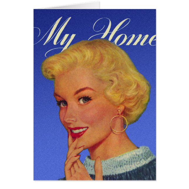 Vintage Retro Women 40s Housewife My House (Front)