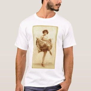 Vintage Retro Women French Can-Can Dancer Woman T-Shirt