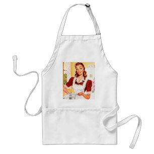 Vintage Retro Women Kitsch 50s Kitchen Magic