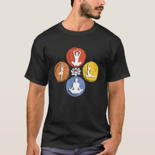 Vintage Retro Yoga Namaste For Men Women T-Shirt