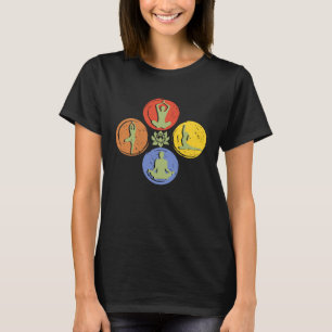 Vintage Retro Yoga Namaste For Men Women T-Shirt