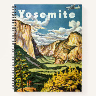 Vintage Retro Yosemite National Park Travel Notebook