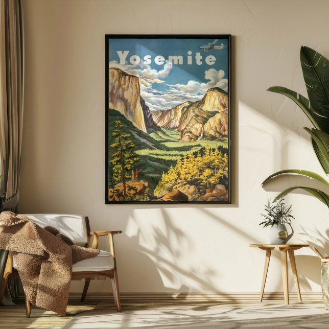 Vintage Retro Yosemite National Park Travel Poster (Creator Uploaded)