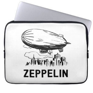 Vintage Retro Zeppelin - Dirigible Airship Sketch Laptop Sleeve