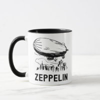 Vintage Retro Zeppelin - Dirigible Airship Sketch