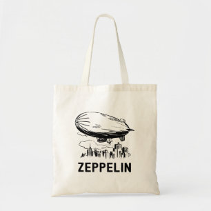 Vintage Retro Zeppelin - Dirigible Airship Sketch Tote Bag