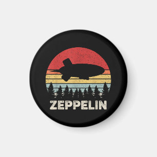 Vintage Retro Zeppelin Shirt Dirigible Airship Magnet