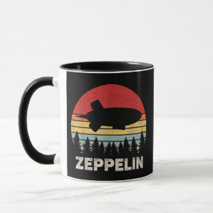 Vintage Retro Zeppelin Shirt Dirigible Airship Mug